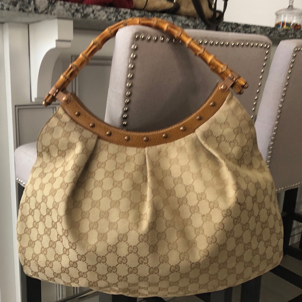 Vintage Gucci bamboo purse